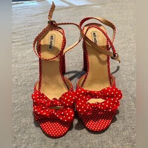 SOLD!!! Not Rated Red Polka Dot Heels